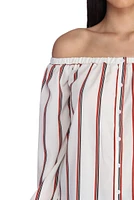 Striped And Hyped Cropped Top