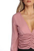 Swept Away Chiffon Blouse