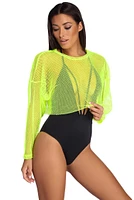 Your Move Fishnet Crop Top
