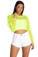 Your Move Fishnet Crop Top