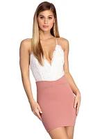 Scalloped Lace Bodysuit