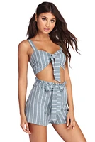 Set Stripes Crop Top