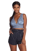 Cropped Crochet Top