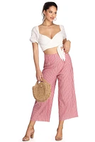 She's Poplin Wrap Crop Top