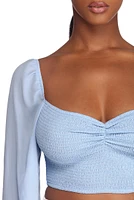 Sassy And Smocked Crop Top
