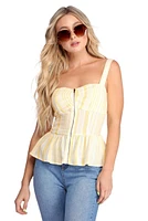 All Zipped Up Peplum Top