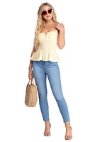 All Zipped Up Peplum Top