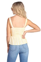 All Zipped Up Peplum Top