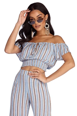Styled Stripes Crop Top
