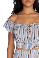 Styled Stripes Crop Top