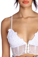 Social Butterfly Lace Crop Top