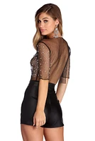 Effortlessly Embellished Crop Top