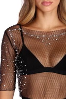 Effortlessly Embellished Crop Top