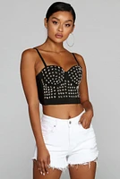 Star Hand Studded Bustier
