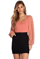 Up A Notch Crop Top