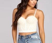 World's Your Oyster Pearl Bustier