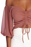 Draw Me Closer Crop Top
