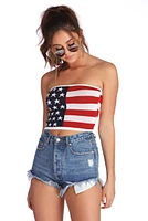 Stars And Stripes Crop Top