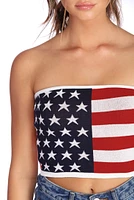 Stars And Stripes Crop Top
