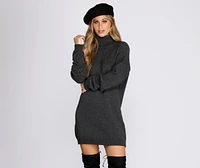 Casual Knit Open Back Tunic