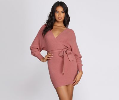 Sultry Sweater Dress