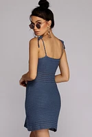 Slay Crochet Sweater Dress