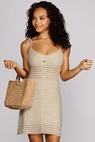 Slay Crochet Sweater Dress