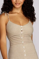 Slay Crochet Sweater Dress