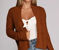 Want It Shawl Knit Cardigan