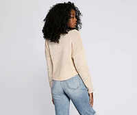 Threads Deconstructed V-Neck Sweater