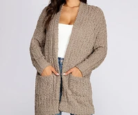 Sweet And Cozy Oversized Cardigan