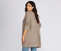 Sweet And Cozy Oversized Cardigan