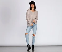 Fall Days Fuzzy Sweater