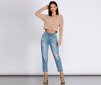 Cozy Chenille V-Neck Sweater