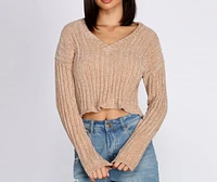 Cozy Chenille V-Neck Sweater