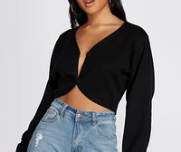 Cutie A Cropped Cardigan