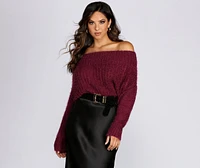 Knit Off Shoulder Sweater
