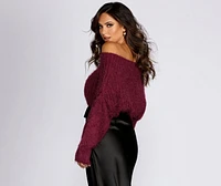 Knit Off Shoulder Sweater