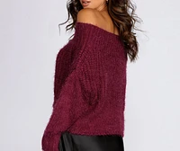 Knit Off Shoulder Sweater