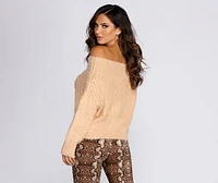 Knit Off Shoulder Sweater