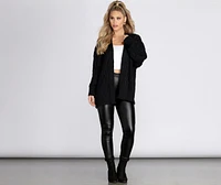 Layered Cutie Cable Knit Cardigan