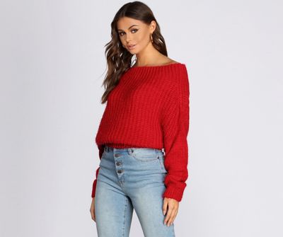 Off The Shoulder Cozy Sweater
