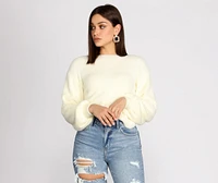 You Are Darling Twist Back Sweater