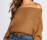 Off The Shoulder Cozy Sweater