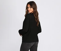 Basic Wrap Front Sweater