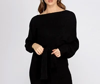 Cozy Up Dolman Sleeve Sweater Dress