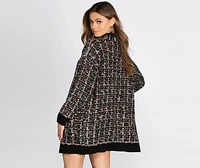 Confetti Knit Oversized Cardigan