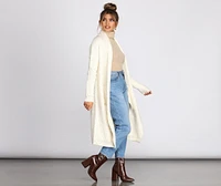 Major Cozy Vibes Long Cardigan
