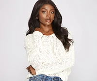 Keeping Knit Stylish Twist Knot Sweater