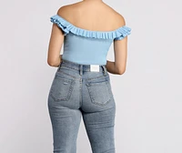 Miss Pretty Ruffle Crop Top